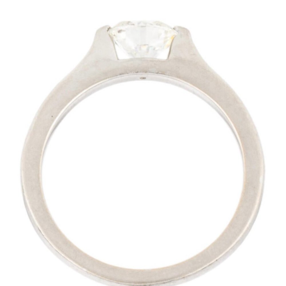 PLATINUM 0.78 DIAMOND ENGAGEMENT RING - Picture 6 of 7